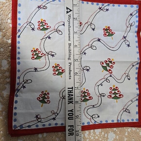 Holiday Cocktail Napkins 100% Cotton From India - Picture 12 of 13